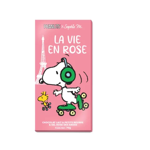 Tablette Snoopy - Vie en Rose - Chocolat Lait Petit Beurre Sel
